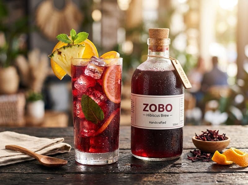 Chilled Zobo Hibiscus Brew (500ml)