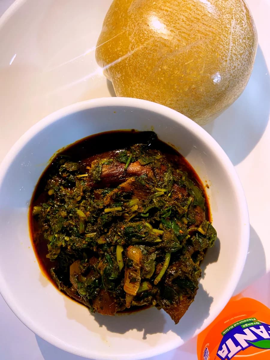 Eba with Edikaikong